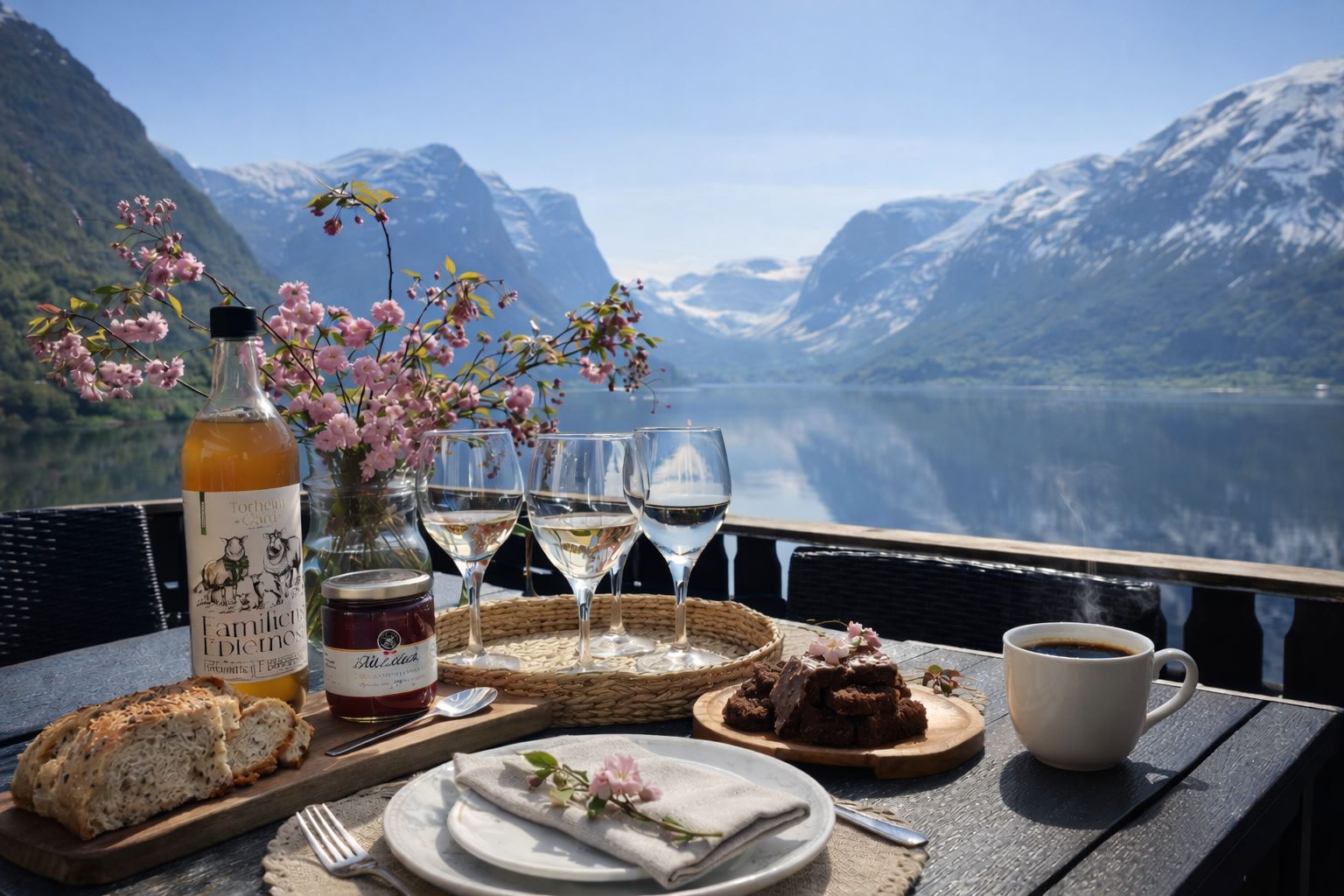 frukost på terassen